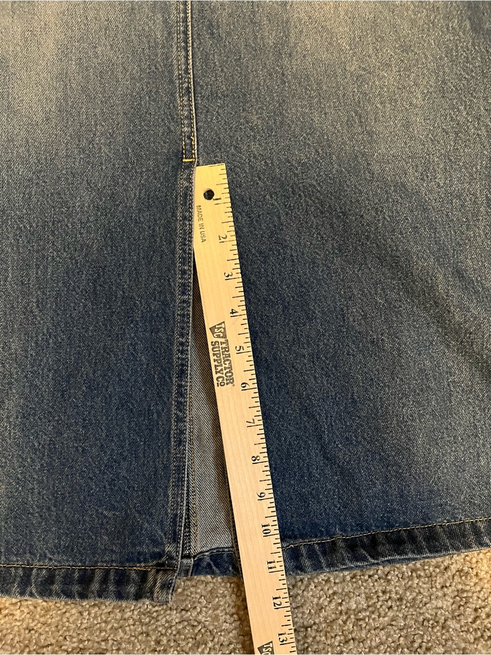Minga London Washed Denim Grunge Utility Skirt size 26 - Picture 10 of 15